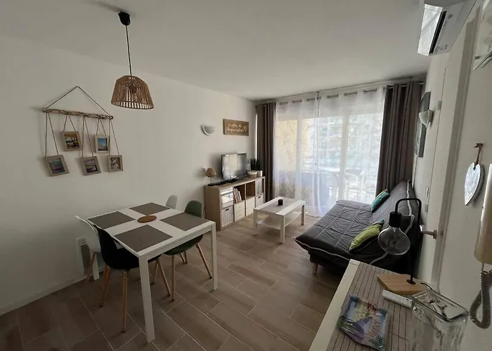 公寓 F2 Climatise, Piscine, Parking, A Pied *