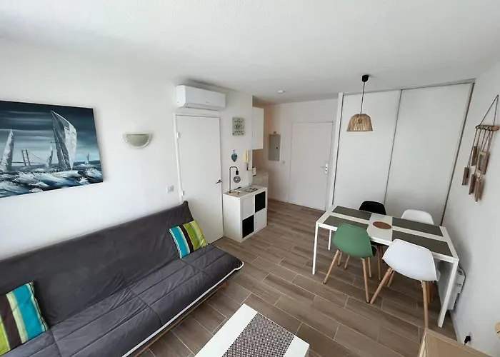 F2 Climatise, Piscine, Parking, A Pied 公寓 昂蒂布